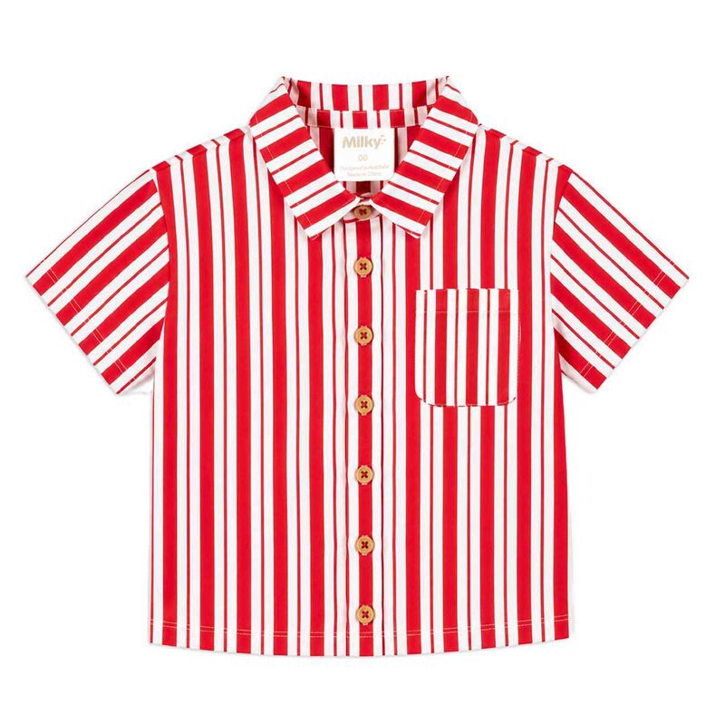 Milky Stripe Shirt 00-1Y image number 0